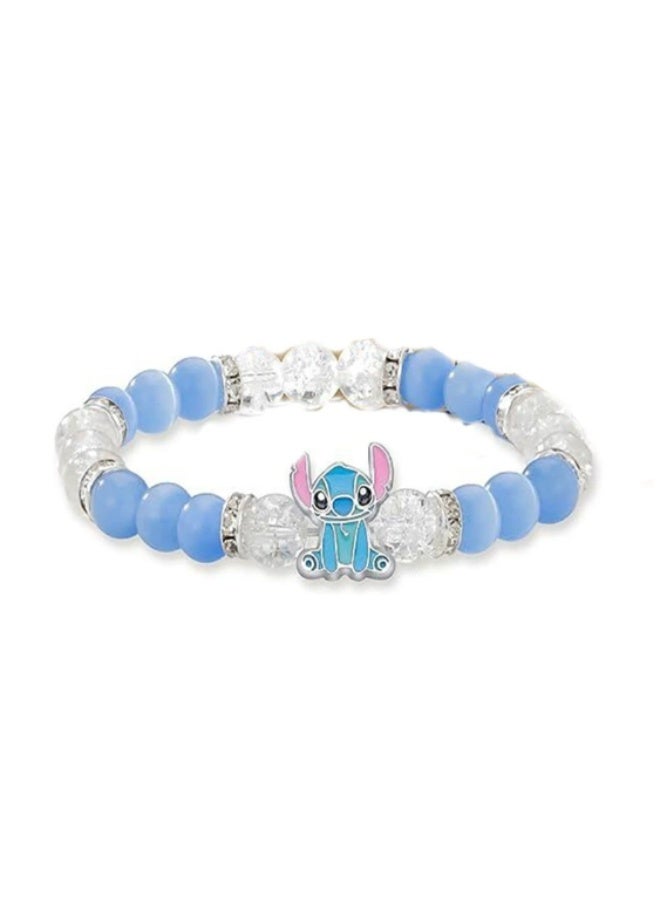 Stitch Cartoon Crystal Beaded Fashion Bracelet 2 Pack for Men and Women - Image 2