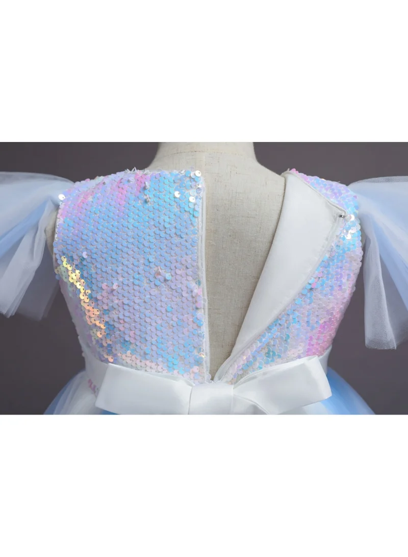 D'Daniela Sequin Bodice Tulle Dress