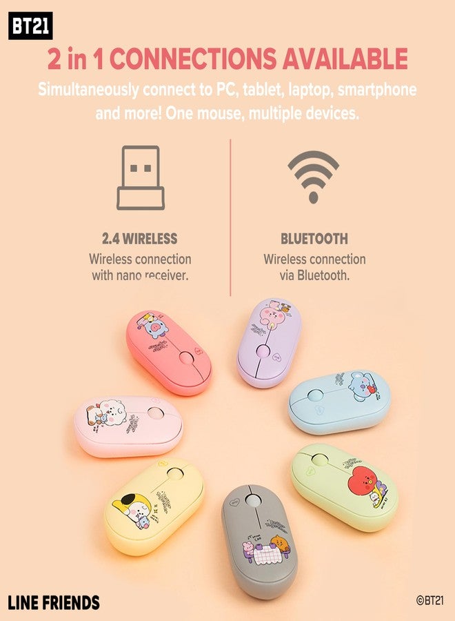 Hamee Wireless Optical Mouse BT21 My Little Buddy Series - MANG - Image 3