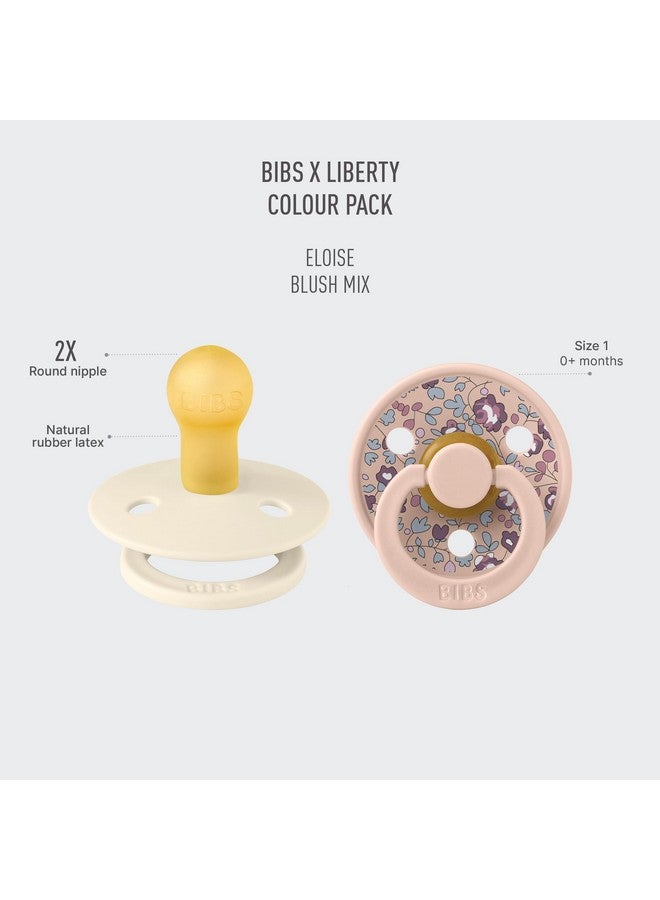 بيبس لهاية BIBS Liberty | لهايات مطاطية طبيعية بلونين | لهاية خالية من مادة BPA | حلمة مستديرة | مصممة ومصنوعة في الدنمارك | إيلويز بلاش - Image 2