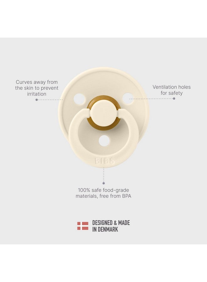 بيبس لهاية BIBS Liberty | لهايات مطاطية طبيعية بلونين | لهاية خالية من مادة BPA | حلمة مستديرة | مصممة ومصنوعة في الدنمارك | إيلويز بلاش - Image 5