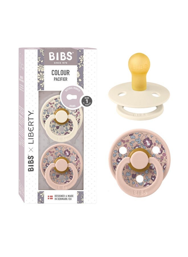 بيبس لهاية BIBS Liberty | لهايات مطاطية طبيعية بلونين | لهاية خالية من مادة BPA | حلمة مستديرة | مصممة ومصنوعة في الدنمارك | إيلويز بلاش - Image 1