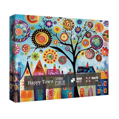 IdeaBazar Tree of Life Puzzles for Adults 1000 Pieces Colorful Jigsaw Puzzle Art Puzzles as Home Decor - Image 5