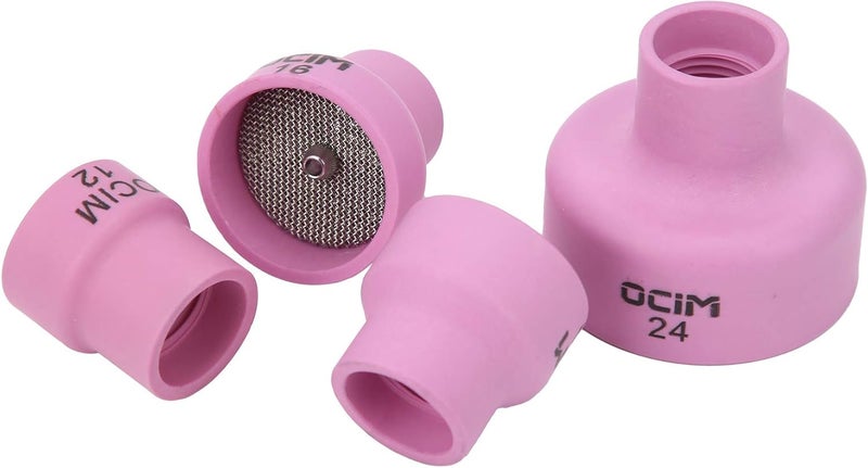 klarako Alumina Torch Gas Lens Kit, Long Service Life Ceramic Welding Cup Set, for Welding Equipment Industrial Supplies WP‑171826 TIG Welding Torch - Image 5