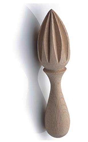 BICB 6Inch European Beechwood Lemon Reamer Professional Handheld Wood Citrus Juicer for Lemons Limes and Oranges HeavyDuty Manual Squeezer with Ergonomic Grip - Image 1