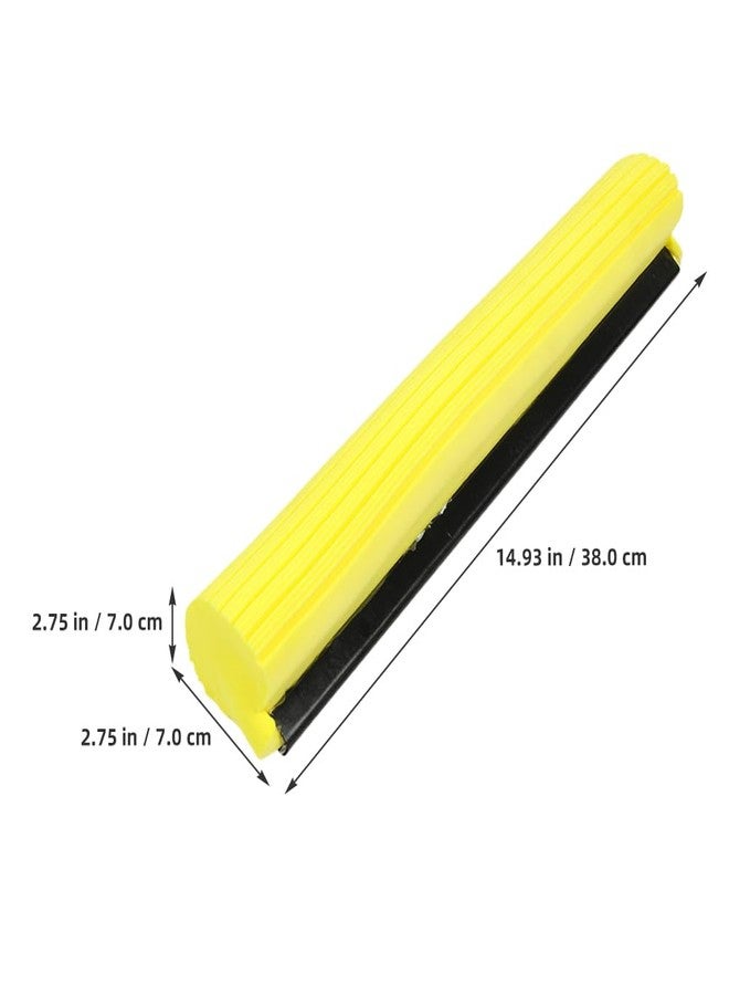 Amosfun 2pcs Mop Sponge Head Replacement for Roller Mops - 15 Inch PVA Foam Mop Heads for Effective Cleaning - Image 2