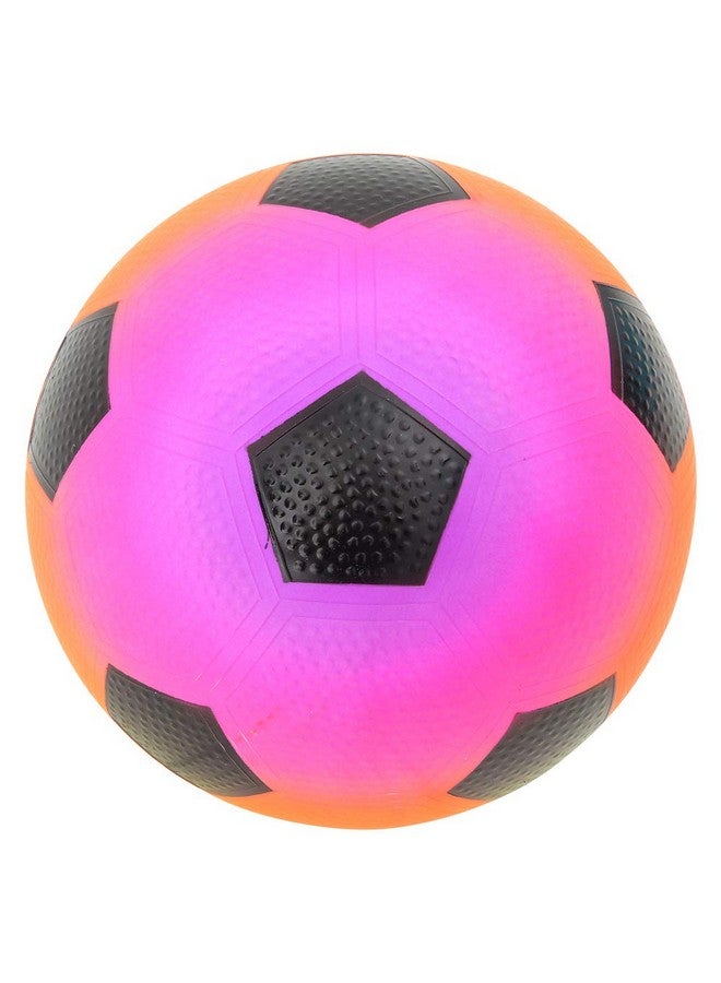 Rhode Island Novelty 9 Inch Rainbow Soccer Playground Ball, One per Order - Image 2