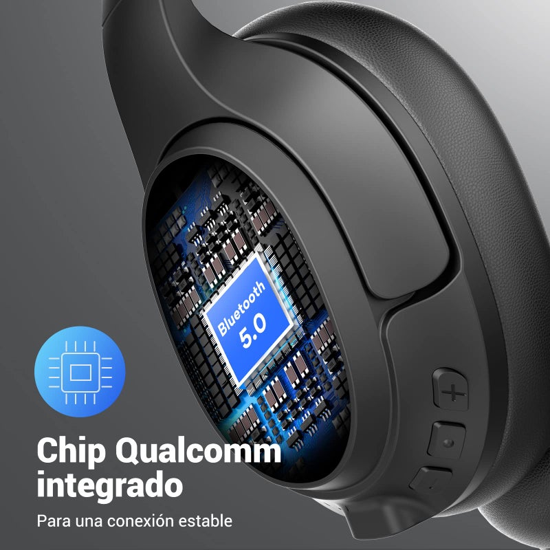 EKSA Bluetooth Headset for PC, Wireless Computer Headphone with AI-Powered Environmental Noise Cancelling Microphone & 2.4G USB Dongle, 55H Playtime, Over Ear Comfort Office Headset for Work, Laptop, Zoom - Image 5