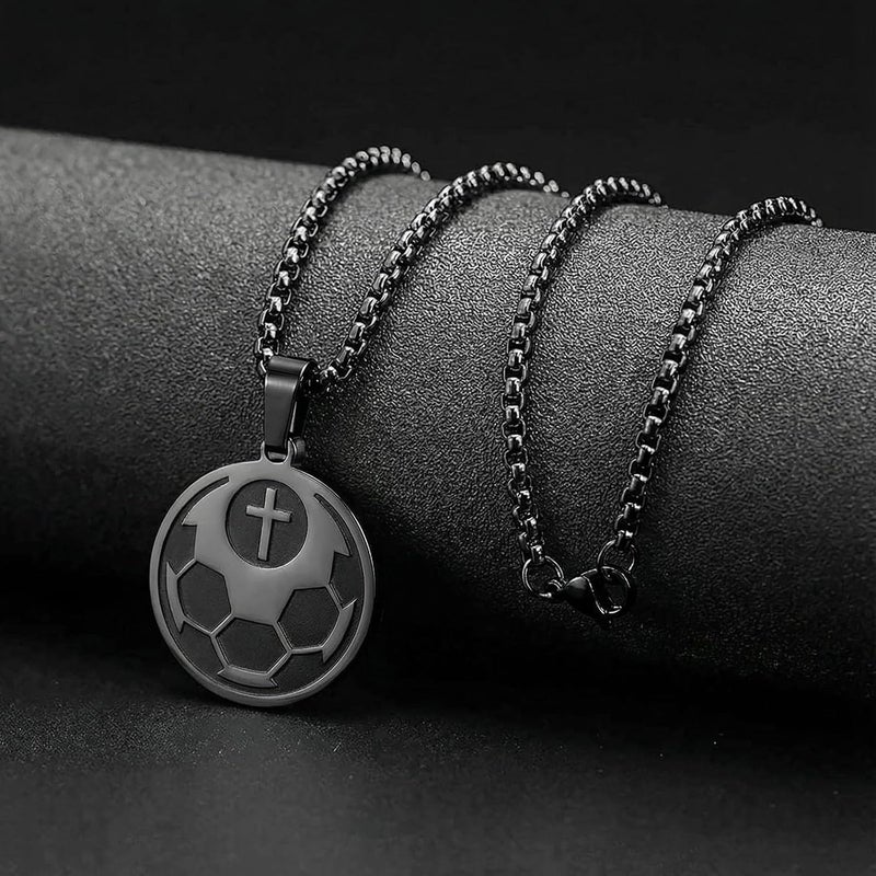 HOFOYA Sports Athletes Necklace with Inspiring Bible Quote from Phil 4:13 Baseball Basketball Football Soccer Volleyball Pendant Jewelry Gift for Men Teen boys girls,Christ Baptist gifts. - Image 3