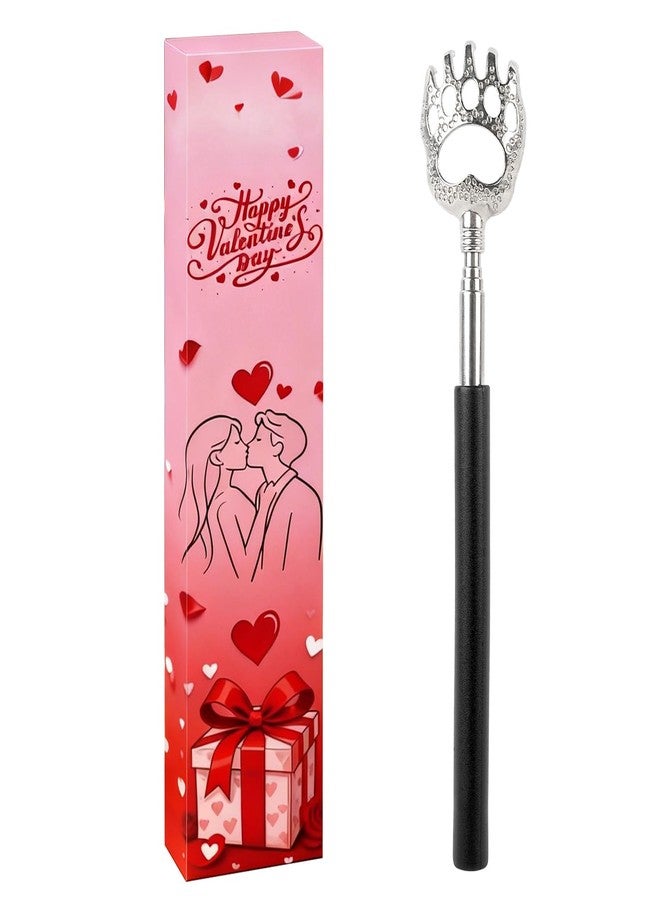 WOVTE Extendable Back Scratcher for Men Women with Valentine's Day Packaging, Perfect Valentines Day Gifts for Her, Him, Boyfriend, Girlfriend, Husband, Wife, Daughter, Friends, Teachers, Family - Image 1