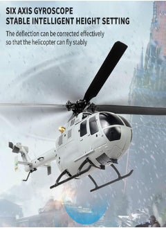 GoolRC GoolRC RC Drone Single Propeller Without Ailerons 6-axis Gyro Stabilization Airplane Altitude Hold Girls Adults Remote Control Helicopter Toys for Boys RC Plane Gray  - Image 5