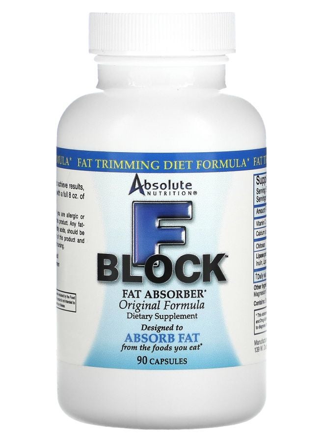 Absolute Nutrition FBlock Fat Absorber Original Formula 90 Capsules