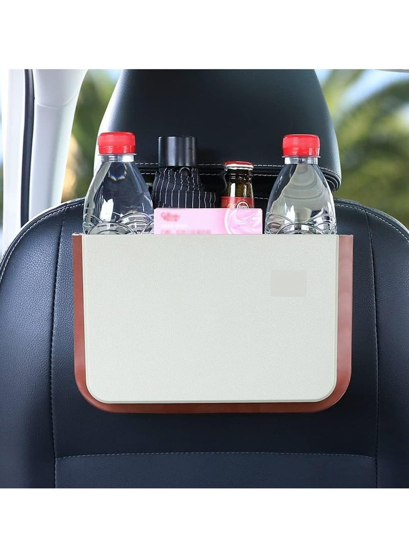 Generic Portable Car Seat Trash Bag - Waterproof  Collapsible, White  - Image 1