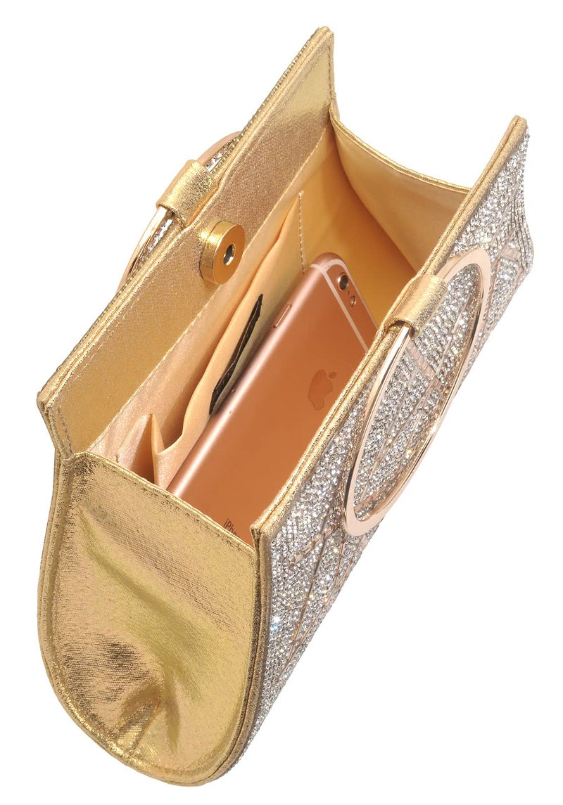 MOSSMON Crystal Clutch Purses Bride and Bridesmaid Handbag Elegant Wristlet Evening Bag for Women - Image 4