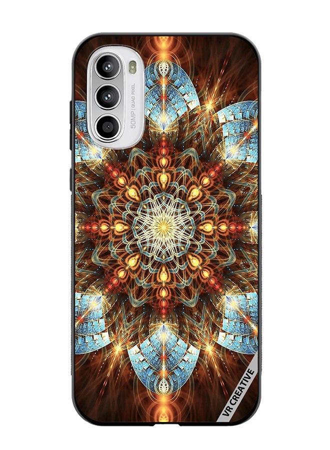 VR CREATIVE Protective Case Cover For Motorola Moto G82 Mandala Design Multicolour - Image 1