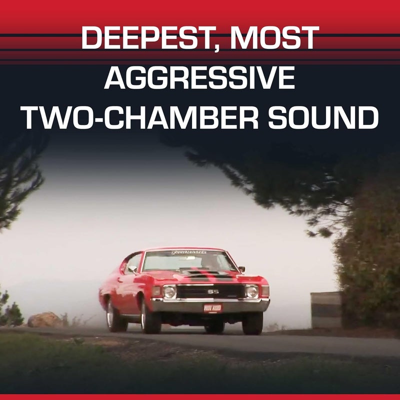 FLOWMASTER Super 44 Series Chambered Muffler – 2.50” - Offset In/Center Out – Aggressive Sound – 16 Gauge Aluminized Steel - For Classic & Late Muscle Cars, Street Rods, Trucks, SUVs (942546) - Image 4