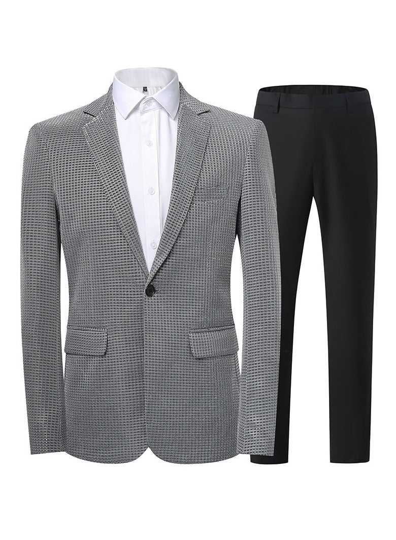 KUYING New Slim Fit Suit Two-Piece Set  - Image 1