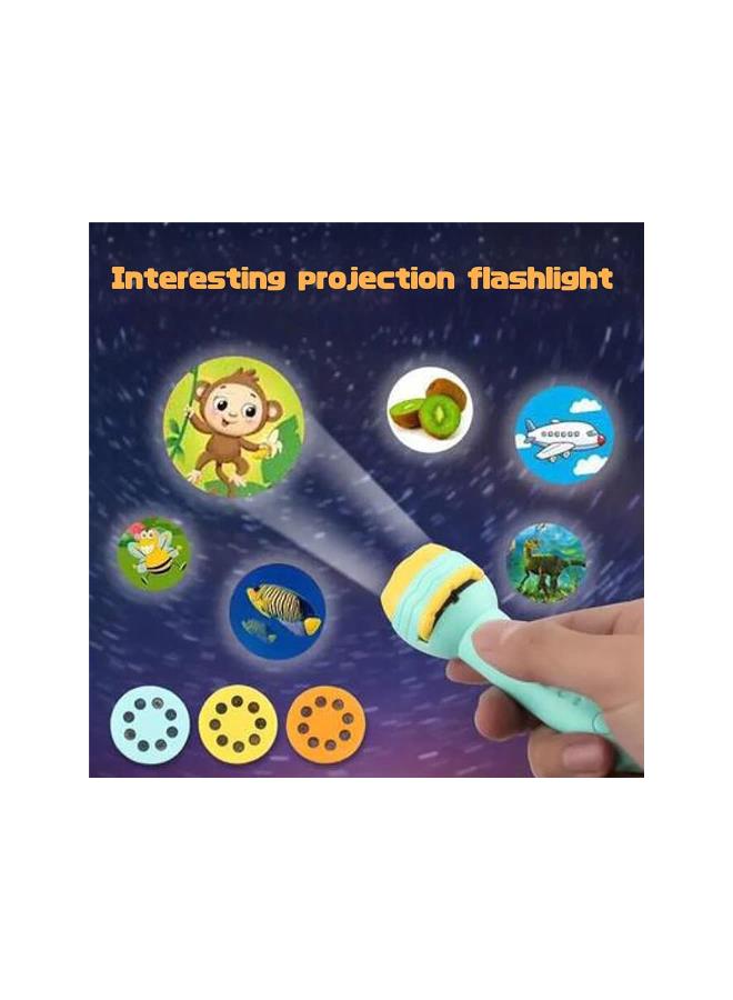 Slide Projector Torch Projection Light, Mini Projector Flashlight Animals Dinosaur Torches Lamp Educational Toy Learning Bedtime Night Light for Kids, Infant, Toddler, Children Birthday Gift  - Image 5