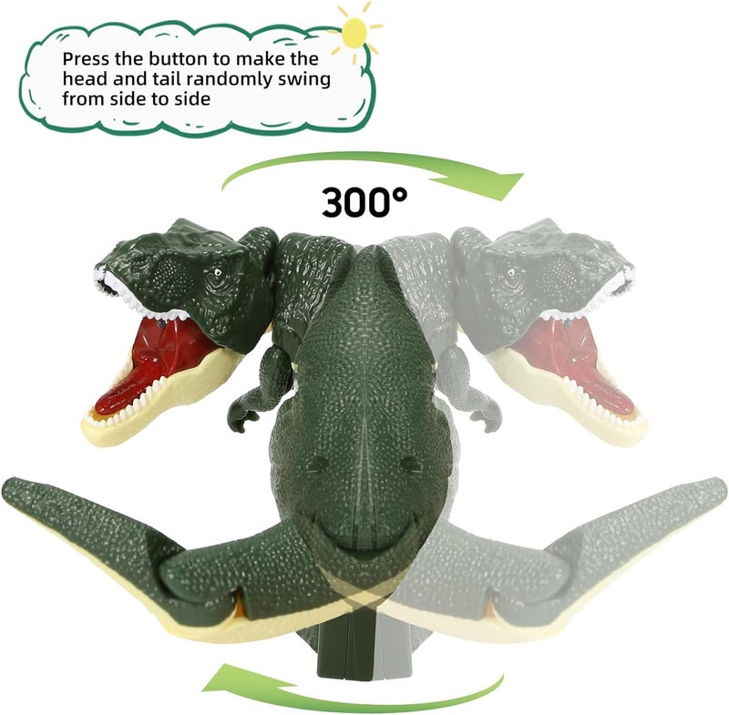 Gooyo GY-99-71 Musical Dinosaur Toy Gun for Kids with Roaring Function, Simulation Sound Effect Will Shake Head & Swing Tail | Assorted | Power Source : Button Cell Batteries (Included) - Image 3