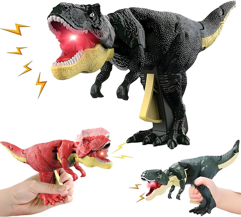 Gooyo GY-99-71 Musical Dinosaur Toy Gun for Kids with Roaring Function, Simulation Sound Effect Will Shake Head & Swing Tail | Assorted | Power Source : Button Cell Batteries (Included) - Image 1