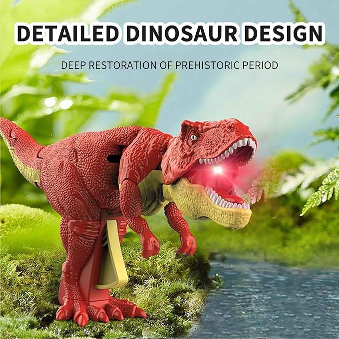 Gooyo GY-99-71 Musical Dinosaur Toy Gun for Kids with Roaring Function, Simulation Sound Effect Will Shake Head & Swing Tail | Assorted | Power Source : Button Cell Batteries (Included) - Image 4
