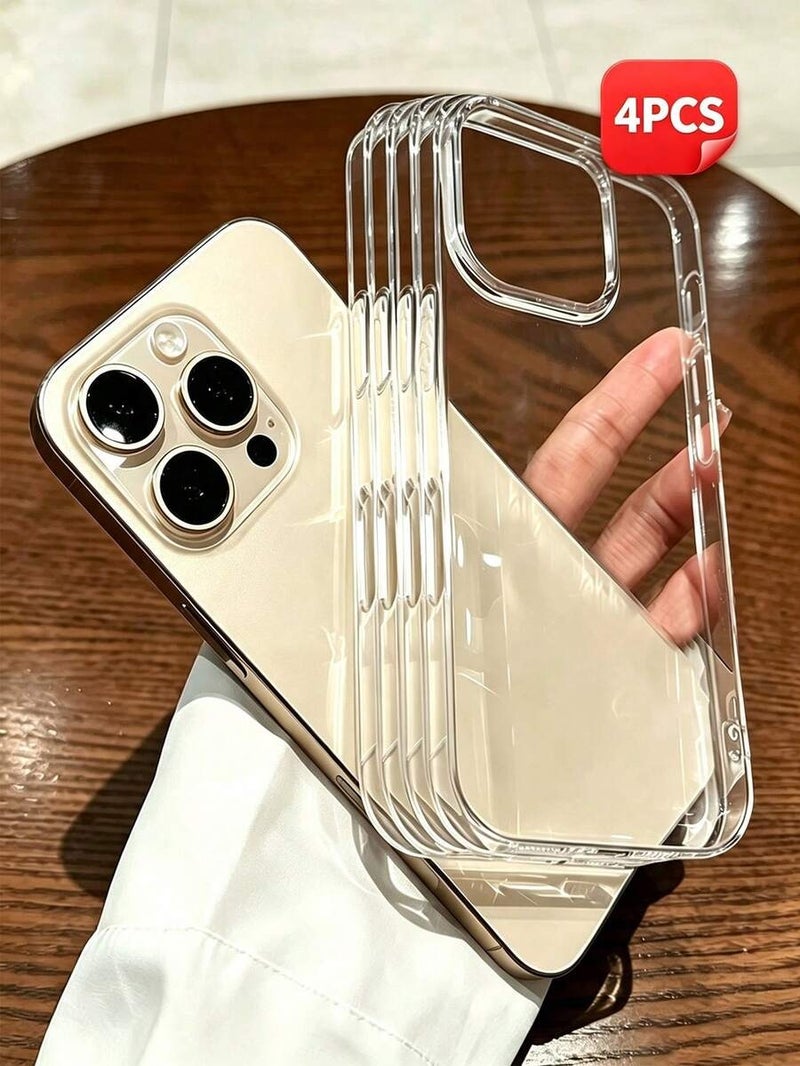 5-Pack TPU Soft Transparent Phone Case for Apple iPhone 18 Pro Max / 17/16/15/14/13/12/11 Series