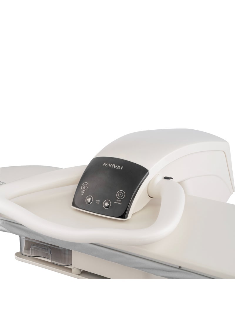 بلاتينيوم SP-7110-W كاوية كبس 40 إنش، خزان المياه 800 مل تحكم الكتروني، مع حامل اضافي، قدرة 2200 واط - أبيض - Image 4