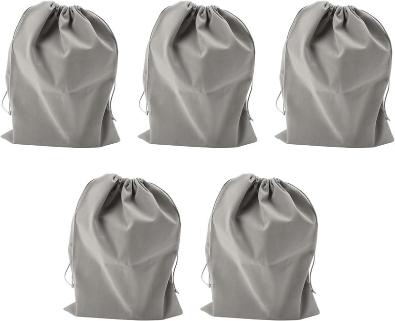 5Pcs Headphone Pouch Bag, Large Capacity Drawstring Headphone Storage Bag for Most Headphones with Earbuds and Cables, Lightweight Portable Dust - (30x40cm / 11.8x15.7in) - Image 1