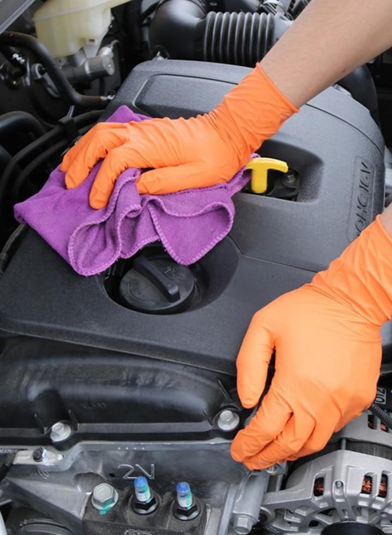 Pair of Thick Waterproof Wear-resistant Rubber Kitchen Gloves, Reusable Cleaning Gloves for Dishwashing.Size XL - Image 2