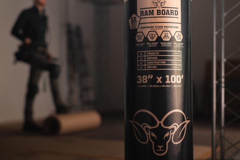 Ram Board 38 inch x 100 feet Heavy Duty Painting, Remodeling, Construction, Temporary Floor Protection (317 Sq. Ft.) - 46 RB 38-100 - Image 5