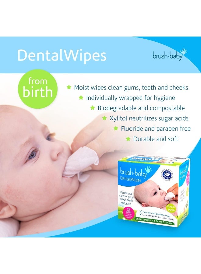 brush-baby مناديل أسنان براج-بيبي عبوة 28 قطعة - Image 2