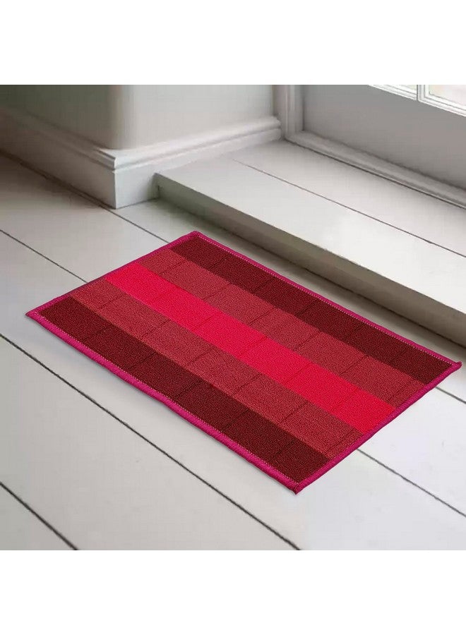 Status Contract Anti Slip Front Door Mat|(38x58cm) Living Room Rug for Entrance Door|Polypropylene Floor Mats for Home|Essential Small Rugs for Office, Bedroom & Kitchen| (Red), Rectangular - Image 1