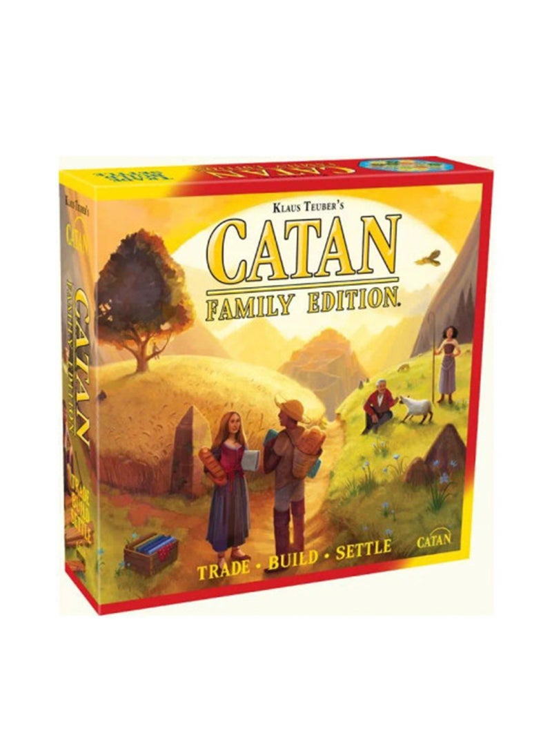 Catan Family Edition Board Game to Become Best Trader, Builder or Settler