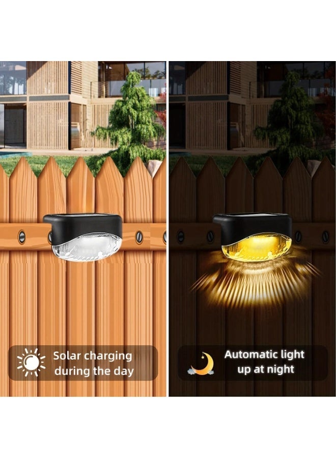 YelaJoy Solar Step Lights, 8 Pack Solar Fence Lights Waterproof, LED Deck Lighting for Garden, Outdoor Stair Lights for Fence, Backyard, Front Porch Step, Balcony, Wall, Patio, for Outdoor Decor (Warm White) - Image 4