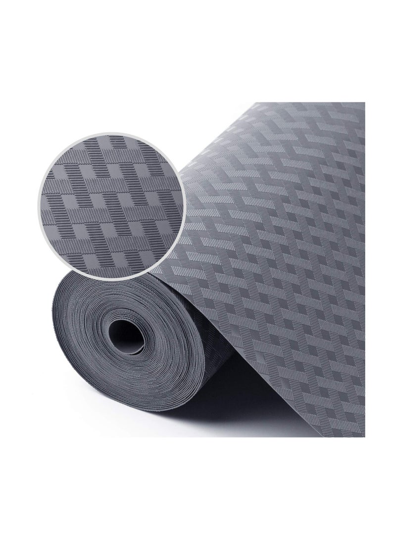 SYOSI بطانات الرفوف، بطانات أدراج المطبخ، بطانات الثلاجة مقاومة للماء والزيوت، بطانات خزائن المطبخ غير قابلة للانزلاق، حصائر أدراج من مادة EVA غير لاصقة لرفوف الثلاجات - Image 1