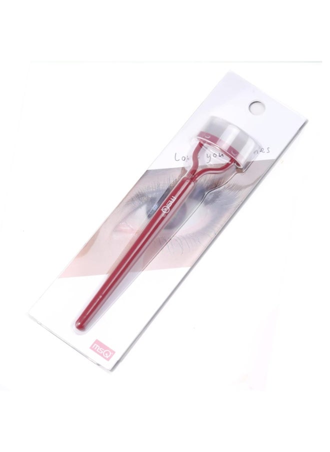 MSQ Eyelash Comb MSQ Eyelash Separator Mascara Applicator Eyelash Definer With Comb Cover Arc Designed Cosmetic Brushes Tool Red (1PCS)  - Image 1