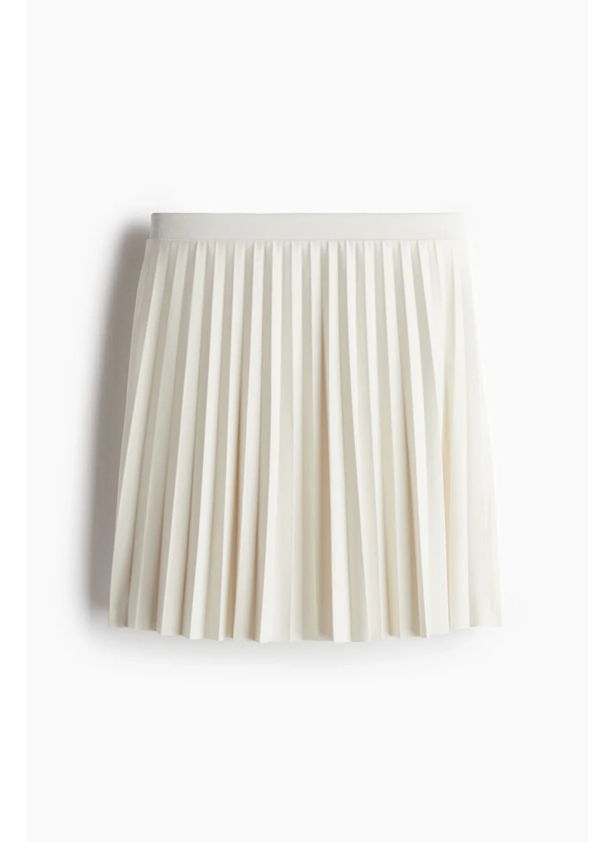 H&M Pleated Jersey Skirt