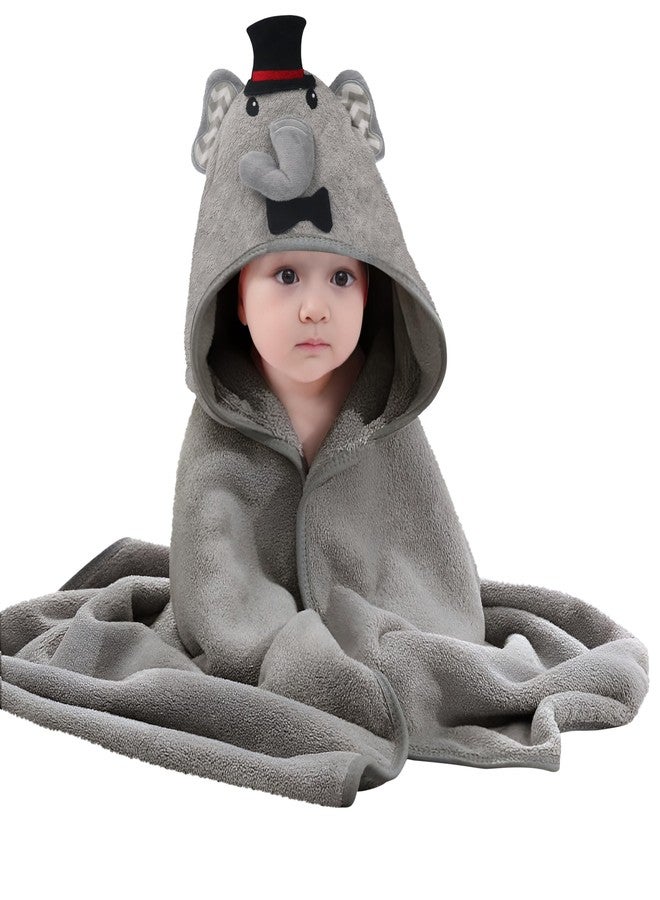 Kradyl Kroft 100% Cotton Baby Hooded Bath Towel with Bath Loofah | Soft Absorbent Cotton Bath Towels for Baby (Magic Elli) - Image 1