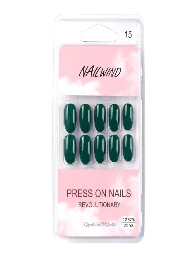 NAILWIND 24 Press on Nails | Natural French Short False Nails | Acrylic Full Cover Nails | Natural Fake Nails Delicate & Comfortable for Women and Girls (V-15) - Image 1