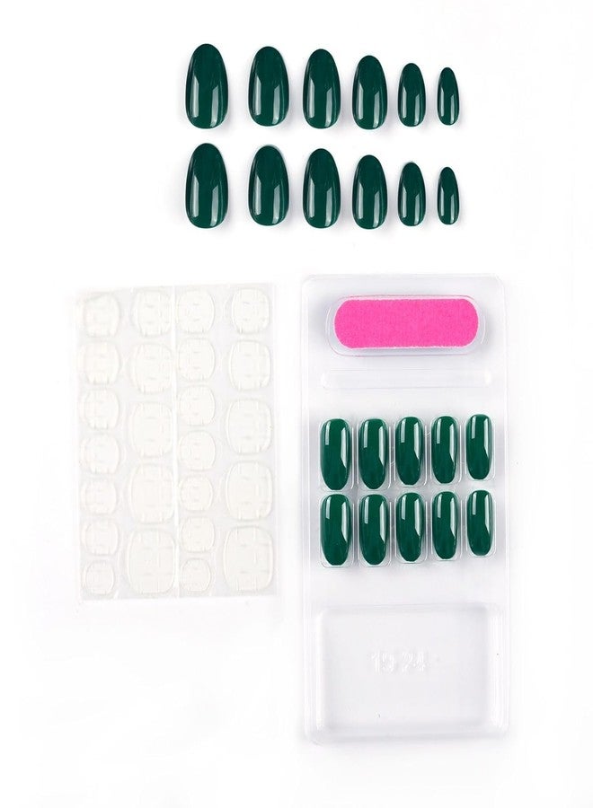 NAILWIND 24 Press on Nails | Natural French Short False Nails | Acrylic Full Cover Nails | Natural Fake Nails Delicate & Comfortable for Women and Girls (V-15) - Image 4