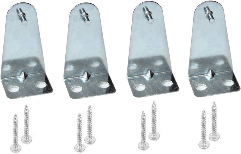 Cutelec Hold Down Brackets 4pcs Metal Blind Brackets Bottom Rail Holder Replacements for Horizontal Blinds and Window Shades - Image 1