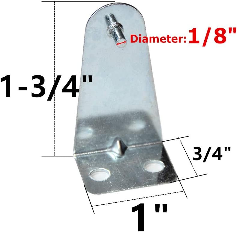 Cutelec Hold Down Brackets 4pcs Metal Blind Brackets Bottom Rail Holder Replacements for Horizontal Blinds and Window Shades - Image 2