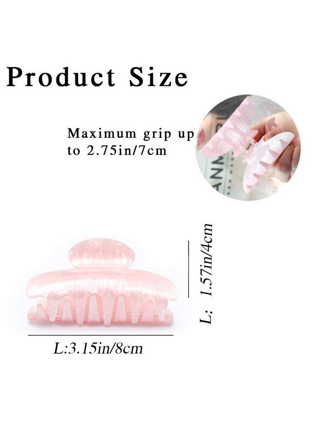 Brinie مشابك شعر ملونة وردية متوسطة غير قابلة للانزلاق لملحقات الشعر للنساء والفتيات (2 قطعة) (Bt03Pw) - Image 5