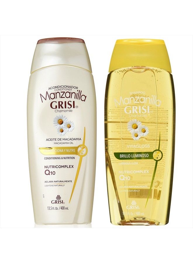 Grisi مجموعة شامبو وبلسم مانزانيلا (البابونج) للتألق والإصلاح 400 مل من غريسي - Image 2