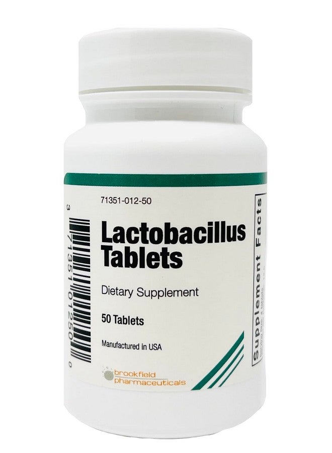 بروبيوتيك لاكتوباسيلوس للنساء والرجال 50 قرص مع لاكتوباسيلوس أسيدوفيلوس وبولغاريكوس بروبيوتيك، مكملات غذائية لدعم صحة الأمعاء اليومية، الصحة الهضمية والتوازن الداخلي - Image 1