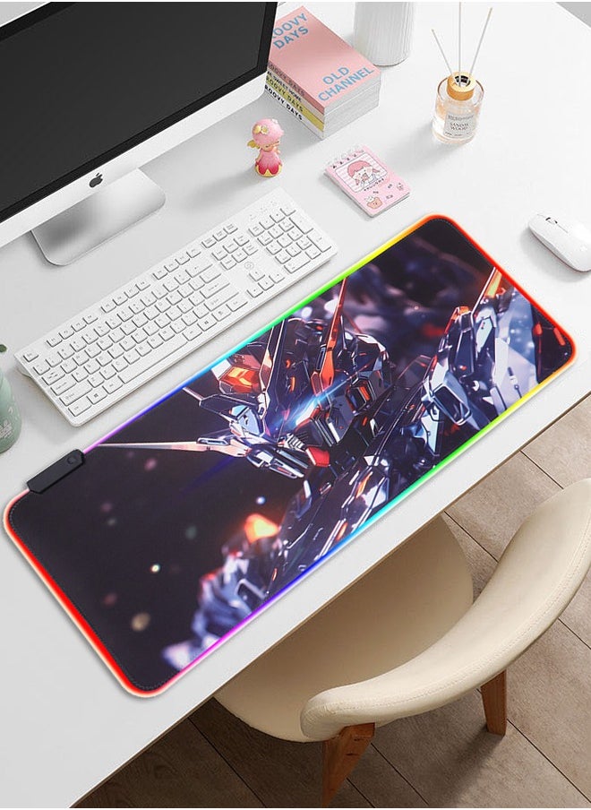 Haidue Game RGB Keyboard Mouse Pad, Made Of Natural Rubber.Size:400mm*900mm*3mm  - Image 2