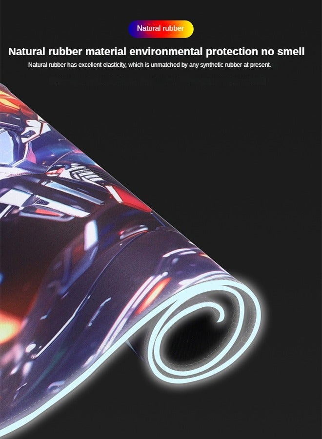 Game RGB Keyboard Mouse Pad, Made Of Natural Rubber.Size:400mm*900mm*3mm