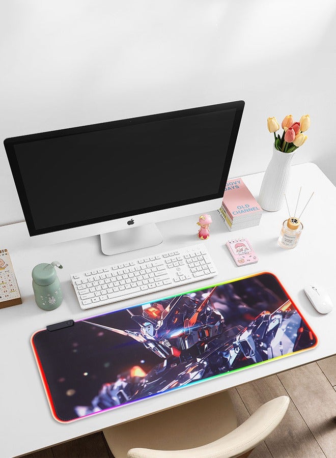 Game RGB Keyboard Mouse Pad, Made Of Natural Rubber.Size:400mm*900mm*3mm