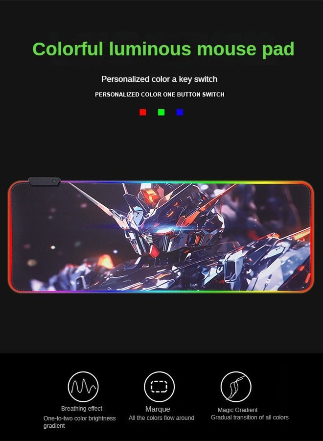 Game RGB Keyboard Mouse Pad, Made Of Natural Rubber.Size:400mm*900mm*3mm