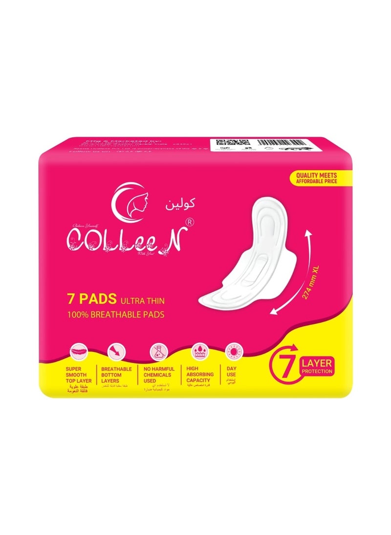 Colleen فوط صحية رقيقة للغاية غير سامة XL كولين القابلة للتنفس - Image 1